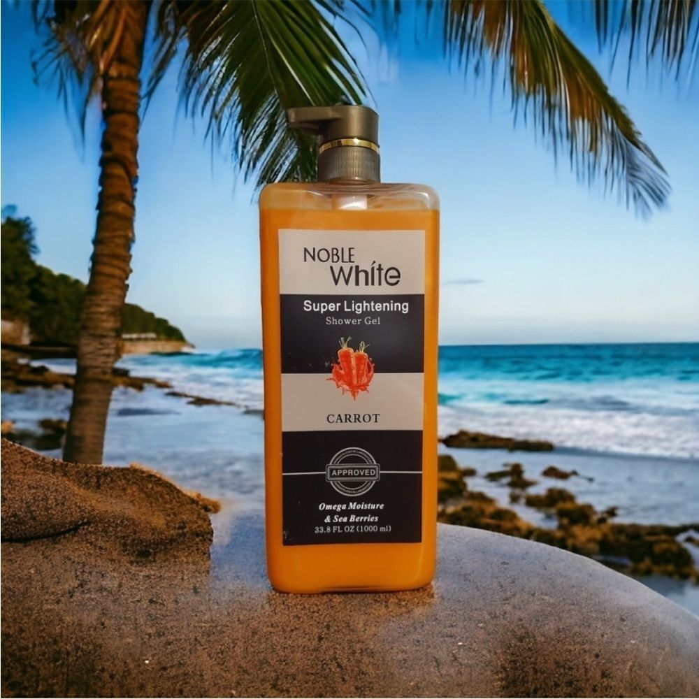 noble white carrot super lightening shower gel 1000ml.